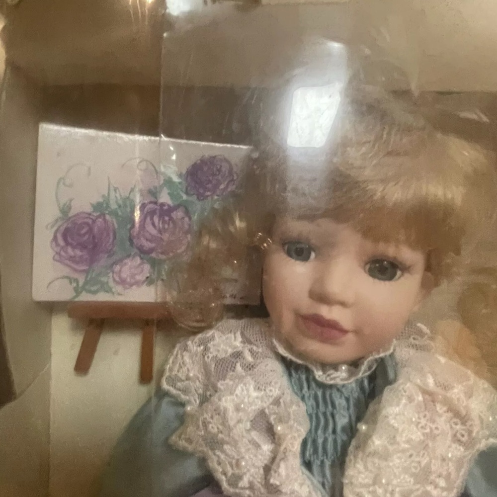 Brass Key Victorian Rose Collection Porcelain Doll Melissa Jane New In Box